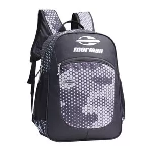 Mochila De Costas Mormaii Estampada<BR>- Preto<BR>Média<BR>- Mormaii