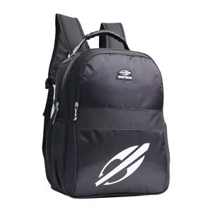 Mochila De Costas Mormaii Com Cabo De Aço<BR>- Preta<BR>Grande<BR>- Mormaii