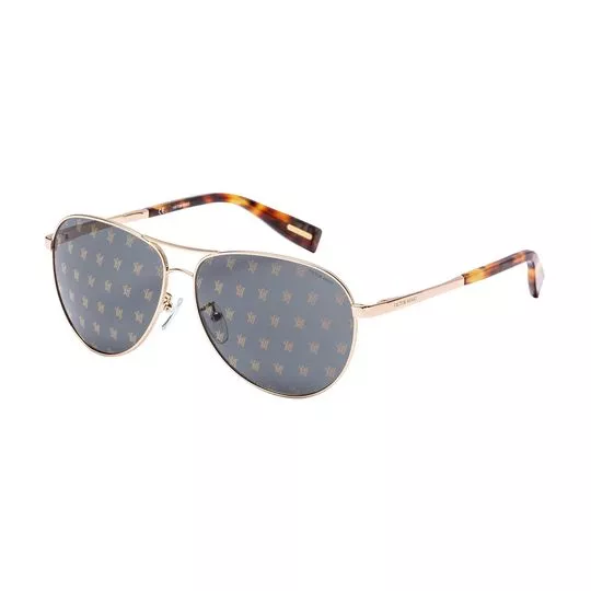 Óculos De Sol Aviador Feminino - Dourado - Victor Hugo