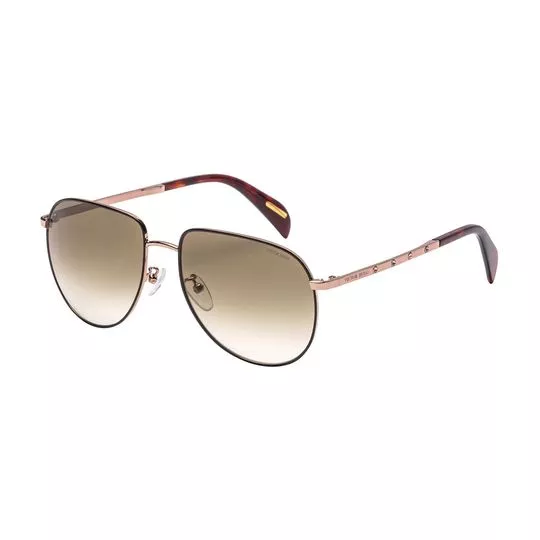 Óculos De Sol Aviador Feminino - Dourado - Victor Hugo