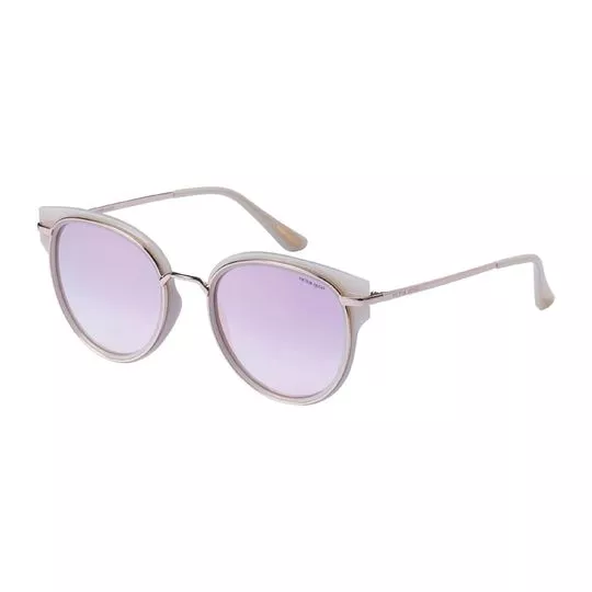 Óculos De Sol Gatinho - Off White - Victor Hugo
