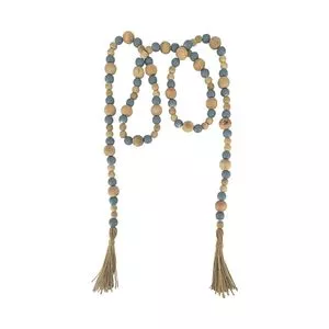 Acessório Decorativo De Mesa<BR>- Bege & Azul<BR>- 2,5x2,5x204cm<BR>- BTC Decor