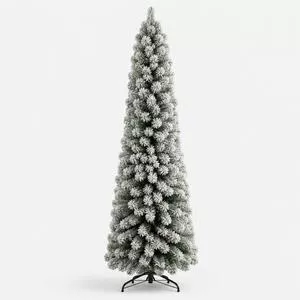 Árvore De Natal Slim Nevada Niazitex<BR>- Verde<BR>- 120cm X 140 Galhos<BR>- Niazitex