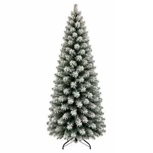 Árvore De Natal Slim Nevada PVC<BR>- Verde<BR>- 150cm x 210T<BR>- Niazitex