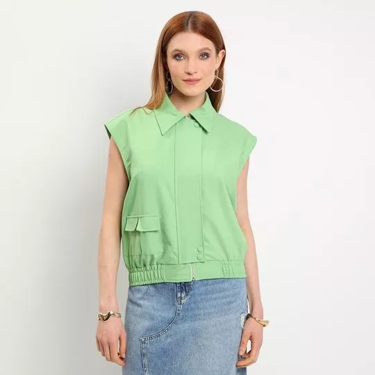 Colete Colcci- Verde- Colcci