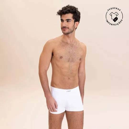 Cueca Boxer Seamless- Branco