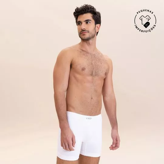 Cueca Boxer Seamless- Branco