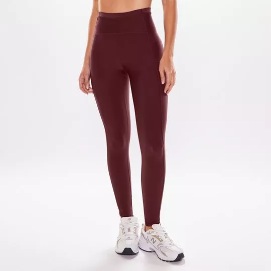 Calça Legging- Vinho- Body For Sure