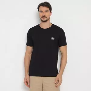 Camiseta Com Tag<BR>- Preto<BR>- Vip Reserva
