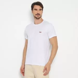 Camiseta Com Tag<BR>- Branco<BR>- Vip Reserva