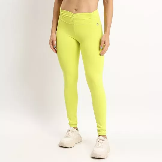 Legging Fuso Cos Frufru- Verde Limão- Vestem