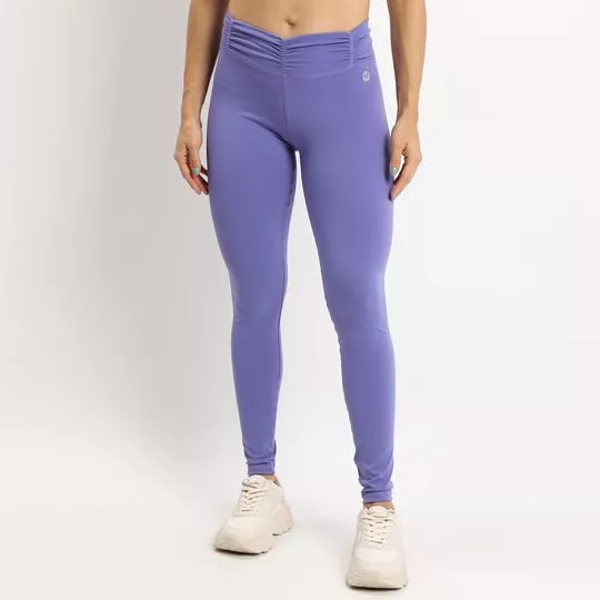 Legging Fuso Cos Frufru- Roxo- Vestem