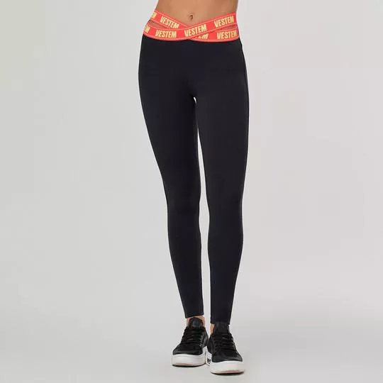 Legging Fusô Luciana- Preta- Vestem