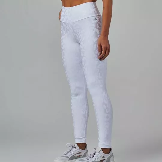 Legging Fusô Fearless Ajustada- Branca- Vestem