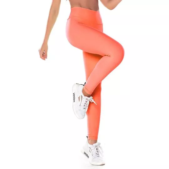 Legging Fusô Embaixadora- Laranja Neon- Vestem