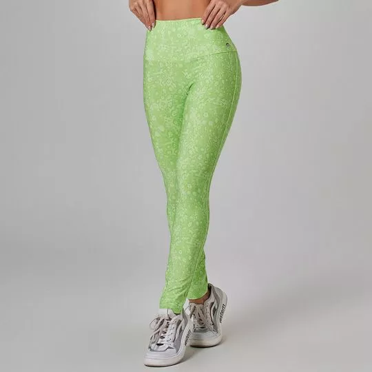 Legging Fusô Sculpting Bass- Verde Limão- Vestem