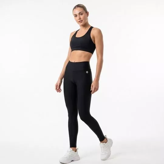 Legging Fuso Essence- Preta- Vestem
