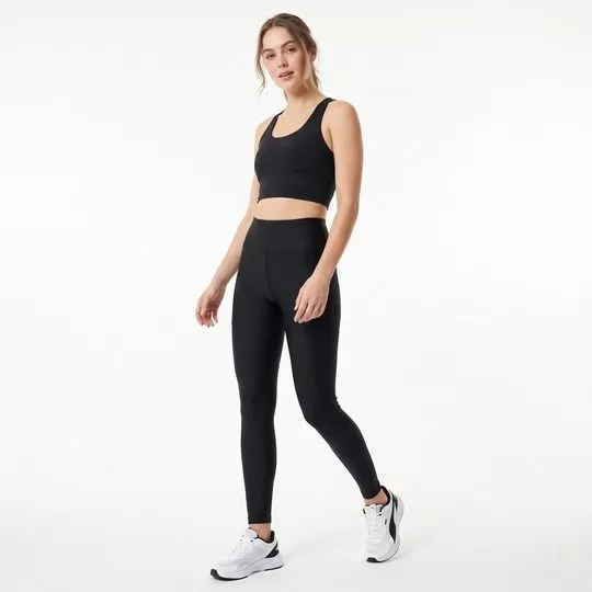 Legging Fuso Infinity- Preta- Vestem
