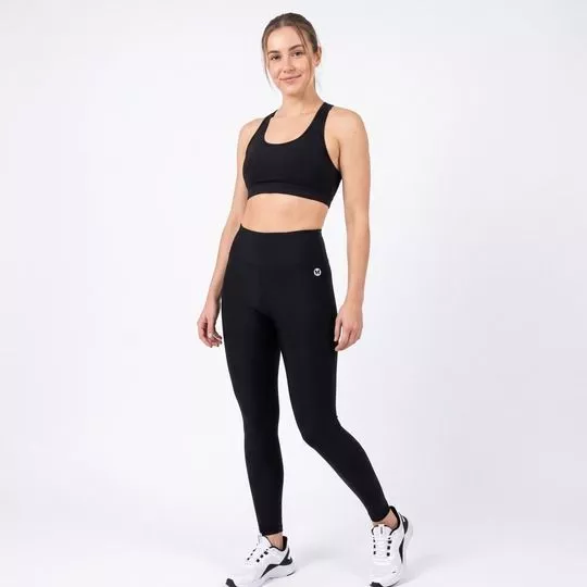Legging Fuso Aura- Preta- Vestem