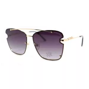Óculos De Sol Arredondado<BR>- Dourado<BR>- Morena Rosa