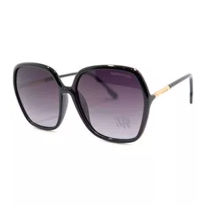 Óculos De Sol Arredondado<BR>- Preto<BR>- Morena Rosa