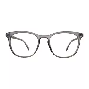 Armação Para Óculos De Grau Arredondada<BR>- Cinza<BR>- Tuc Glasses