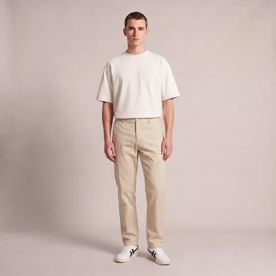 Calça Sport Tech Premium Elastano- Bege- AD Fashion