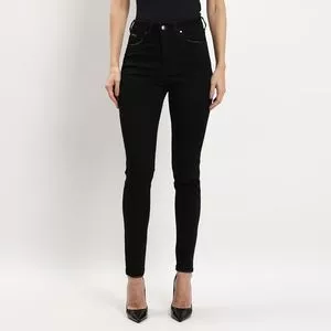 Calça Skinny Jeans<BR> - Preta<BR> - Vide Bula