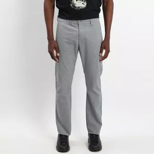 Calça Em Sarja Sportwear<BR> - Cinza<BR> - Vide Bula