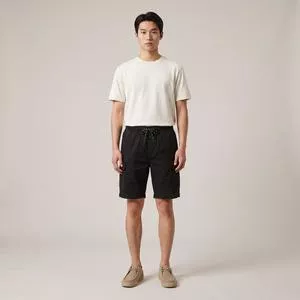 Bermuda Brim Lycra<BR> - Preto<BR> - Vide Bula