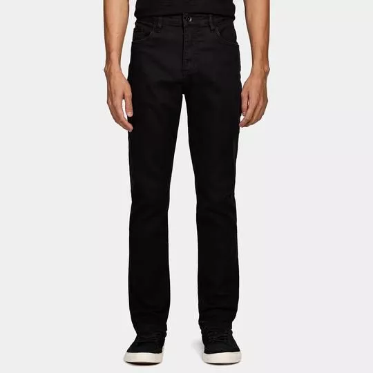 Calça Jeans Skinny- Preta- Aramis