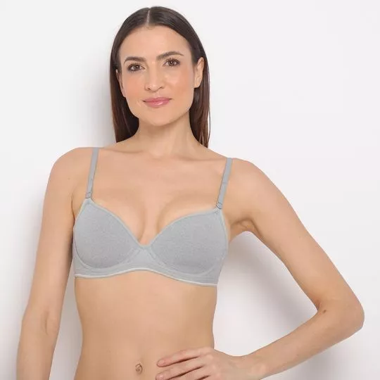 Soutien Push Up Multiposições- Cinza- Liz
