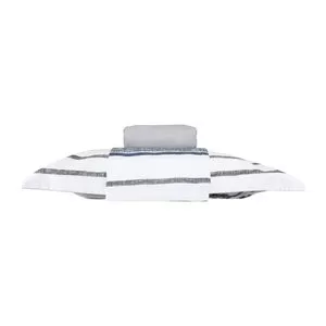 Jogo De Cama Percal Algodão King Doce Vida<BR>- Cinza -<BR>40x193x203cm Doce Vida