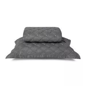 Colcha matelasse Cinza King
