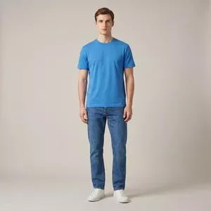Camiseta Pima Cores<BR> - Azul Royal<BR> - Reserva
