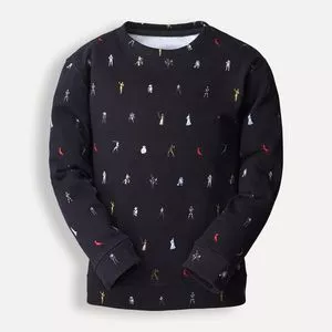 Blusão Star Wars® Em Moletom<BR>- Preto & Vermelho<BR>- Reserva