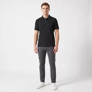 Polo Mini Botone Color<BR> - Preto<BR> - Reserva