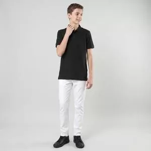 Polo Botone Odin Regular<BR>- Preto<BR>- Reserva