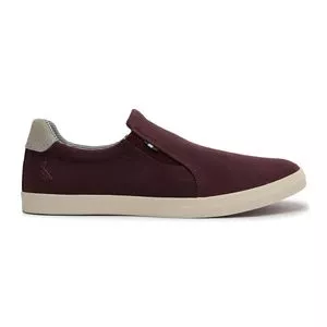 Tênis Slip-on Lona<BR>- Vinho<BR>- Reserva