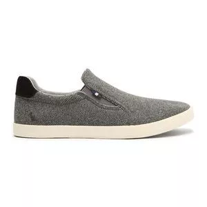 Slip On Liso<BR>- Cinza Escuro<BR>-Reserva