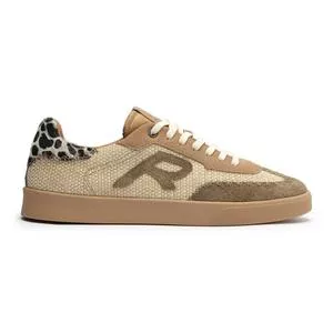 Tênis R-Vintage Boho Couro Camurça<BR>- Bege -<BR>Reserva