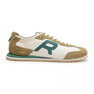 Tênis Casual Camurça E Nylon<BR>- Off White -<BR>Reserva