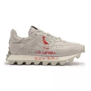 Tênis Casual Couro Tratorado<BR>- Branco<BR>- Reserva