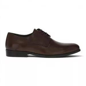 Sapato Social Couro<BR>- Marrom<BR>- Zoomp