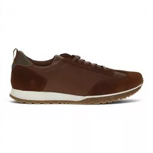 Tênis Casual Couro<BR> - Marrom<BR> - Zoomp