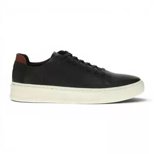 Tênis Casual Com Cadarço<BR>- Preto<BR>- Zoomp
