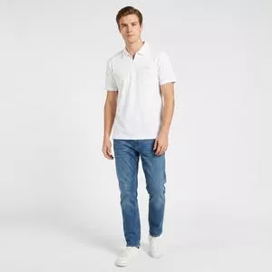 Polo Regular Zíper Invisível<BR>- Branco<BR>- La Martina