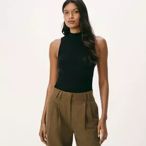 Blusa<BR>- Preto<BR>- HERING