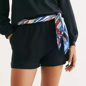 Shorts<BR>- Preto<BR>- HERING