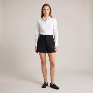 Short Cintura Alta<BR>- Preto<BR>- Hering